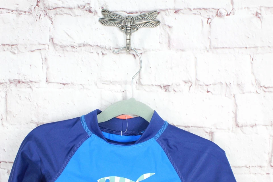 NUEVO CON ETIQUETAS LL Bean Niños Pequeños Sol y Surf Natación Mezcla de Nylon Pez Azul Protector contra Erupciones Talla 2T Foto 2 de 4