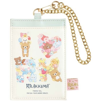 San-X Rilakkuma Smile NikoNiko Happy For You Pass Case ID Card