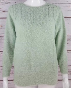 mint green sweater