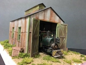 o scale engine house