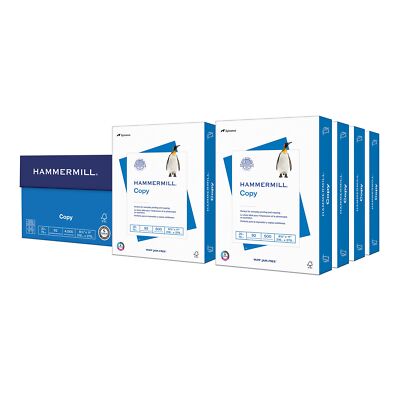 Hammermill 8 Ream 4000 Sheets White Printer Copy Paper 99.99 Jam Free