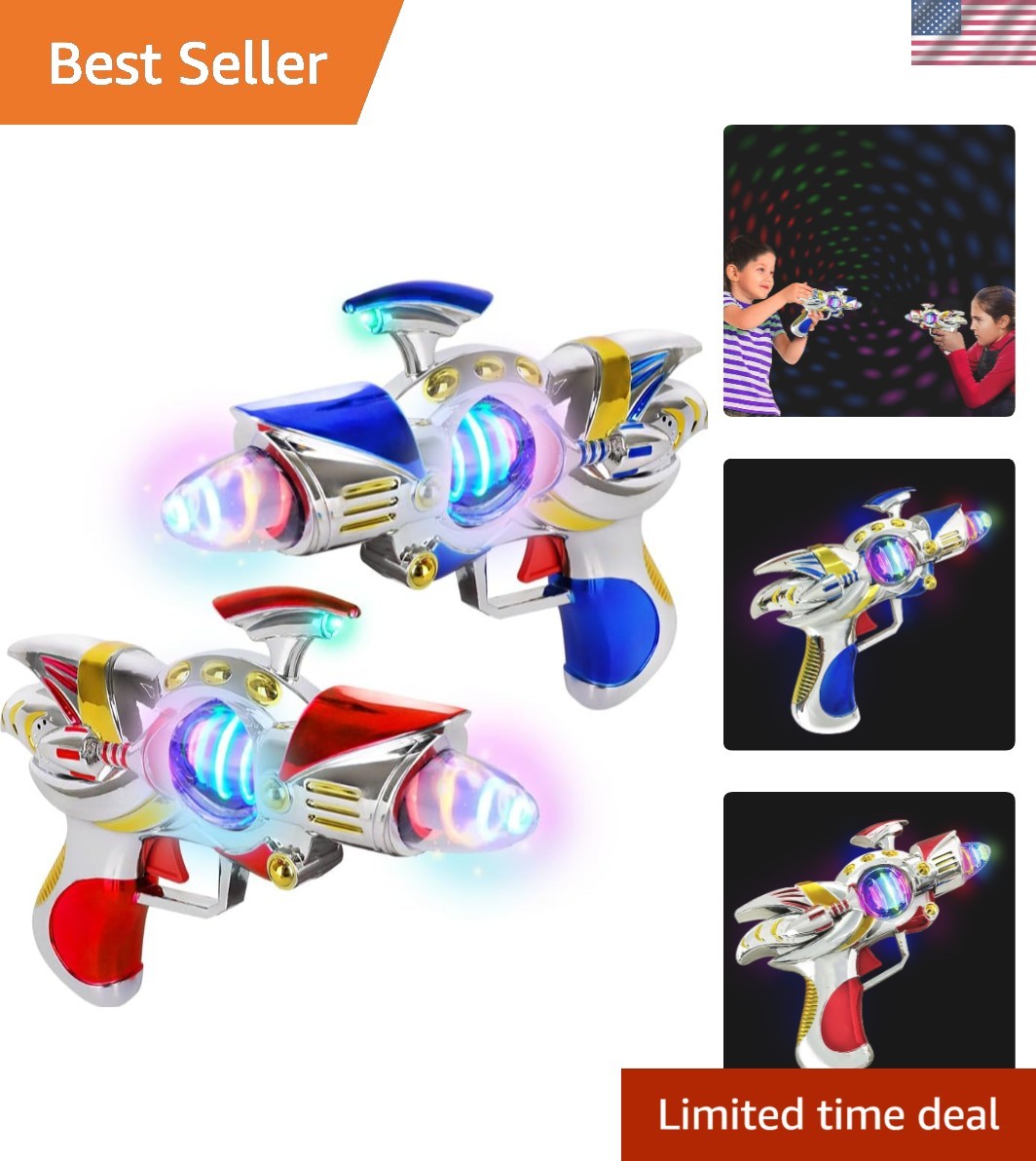 Cosplay Ray Guns 2-Pack - Flashing Light and Sound for Kids'