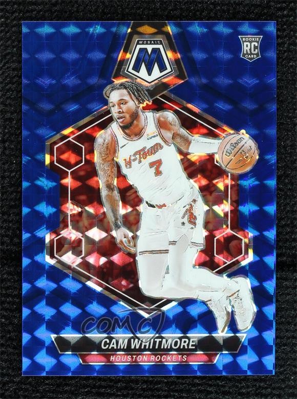 2023-24 Panini Mosaic Rookies Blue Mosaic Prizm 24/199 Cam Whitmore #217 0g4t