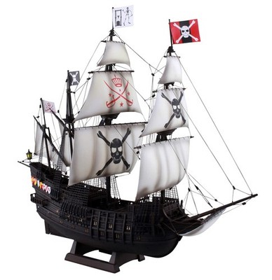 Aoshima 1/100 scale Large Sailing Ship No.12 Pirate Ship Plastic Model Kit N JP