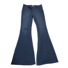 We The Free Bell Bottom Flare Pull On Jeans Women Size 31 Cotton Blend Boho
