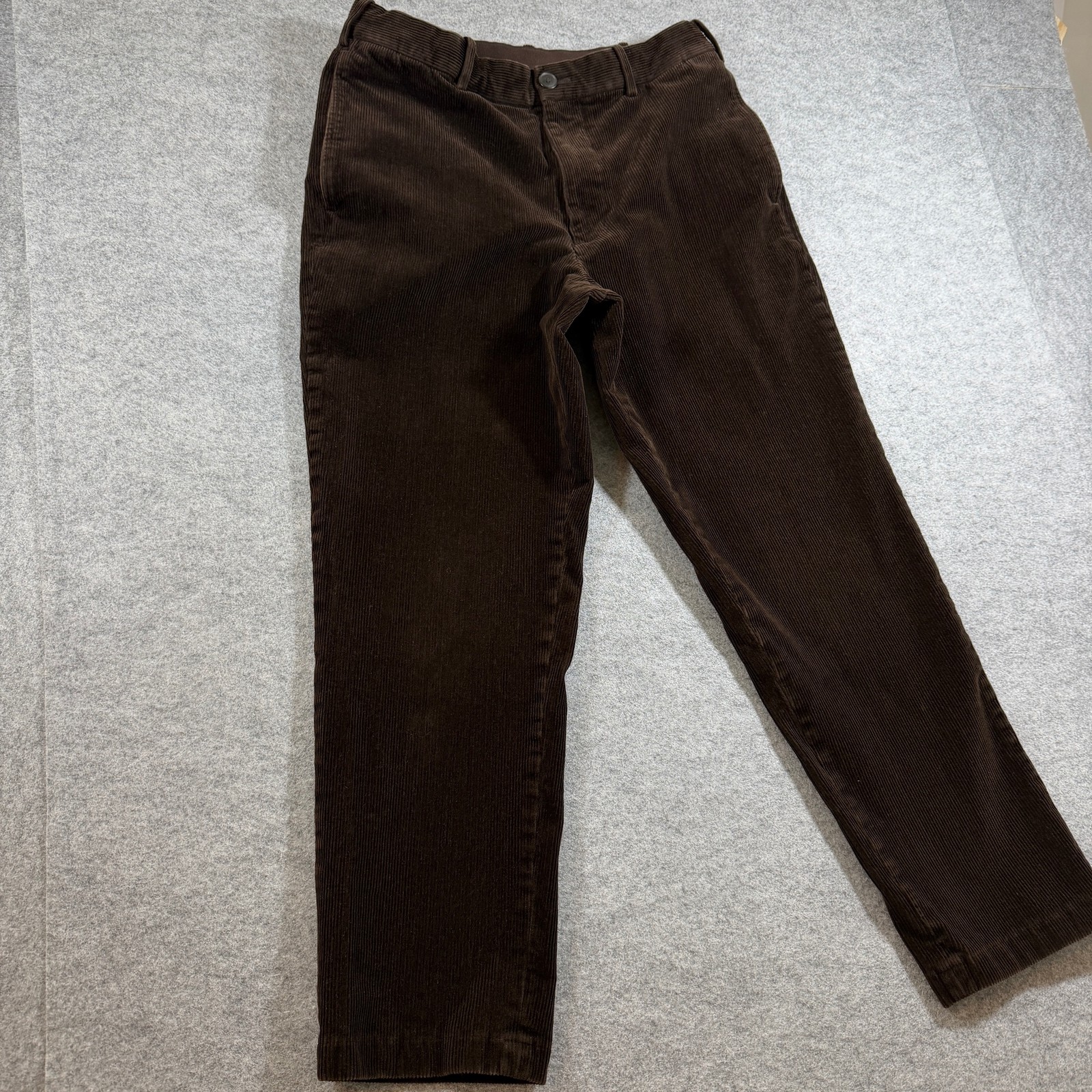 Uniqlo Corduroy Pants Womens S Brown Straight Fit Cotton Trousers Casual Preppy thumbnail 11