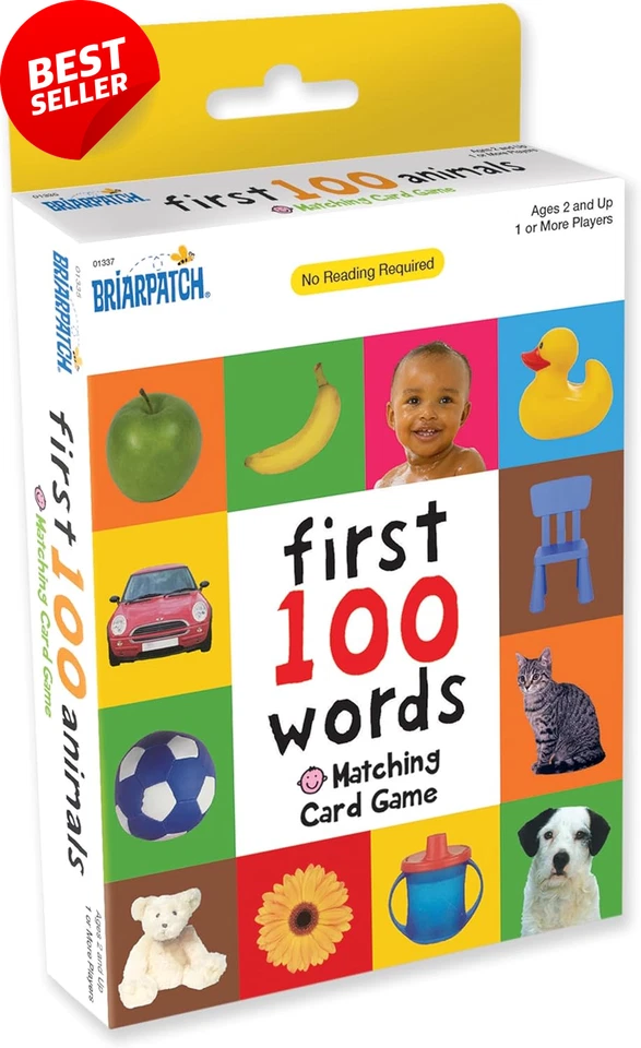 First 100 Words Matching Kids Learning Card Game Travel Preschool Family Ages 2+ - image 2 of 4