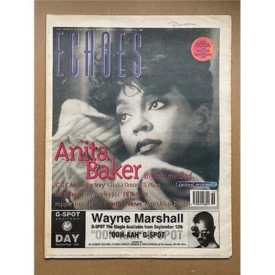 ANITA BAKER ECHOES MAGAZINE SEPTEMBER 10 1994 - ANITA BAKER cover with more insi