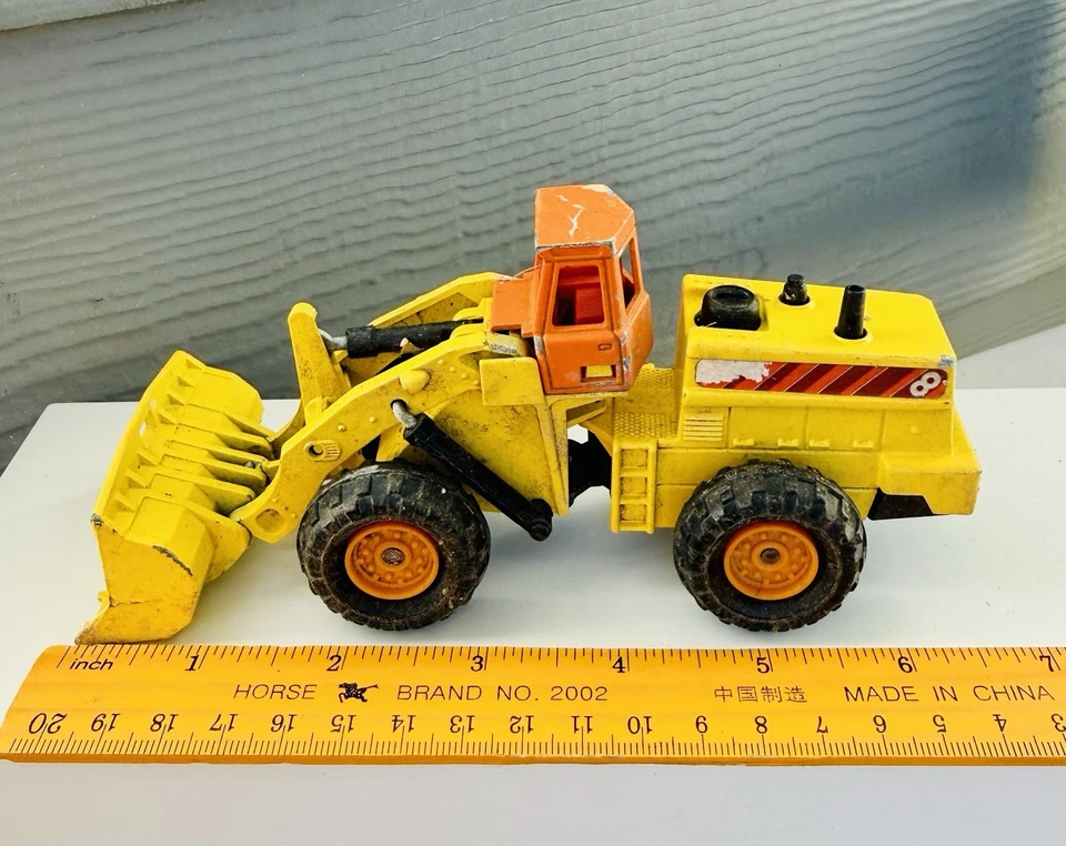 Vintage 1980s Majorette Articulated Front End Loader 1/56 Scale Made In France - Image 2 of 4