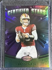 2025 Panini Certified Brock Purdy /25 Certified Stars Mirror Green 49ers