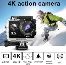 For Go Pro Wifi 4K Action Camera Sport Video Waterproof 1080P HD Cam 170  Remote