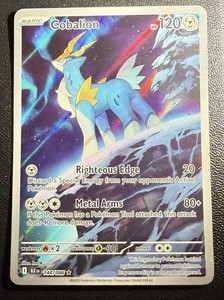 Cobalion Holo Illustration Black Bolt 144/086 English Edition Pokemon TCG