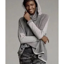 CABI Around The Clock Cowl Neck Poncho Pullover Top Asymmetrical Hem Sz XL