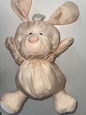 Vintage Fisher Price Puffalump Peach Orange Puppy Dog Plush Stuffed 1980s