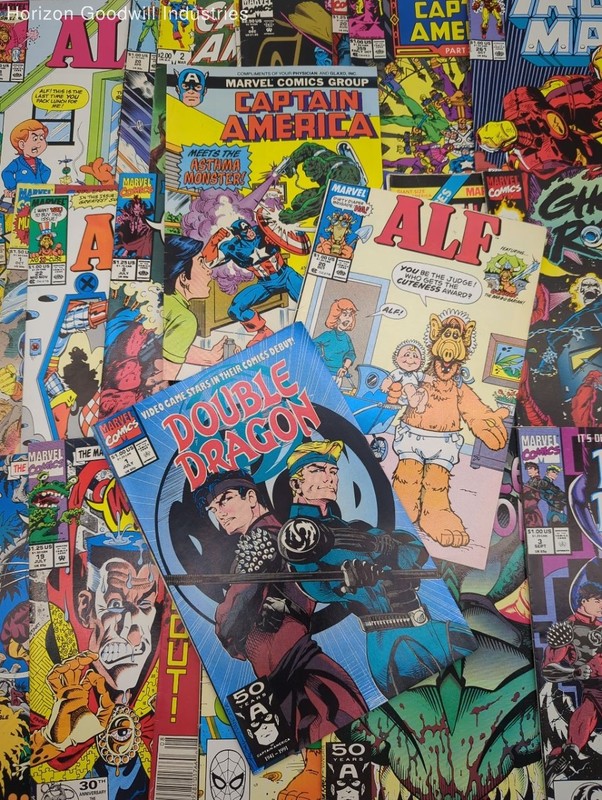 25pc Vintage Comic Books Lot Incl. ALF, Captain America, X-Force, GI Joe, More!