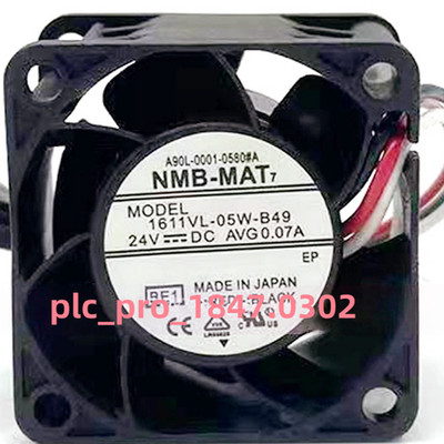 1PCS Brand New NMB 1611VL-05W-B49 24VDC 0.07A 3pin A90L-0001-0580#A cooling fan