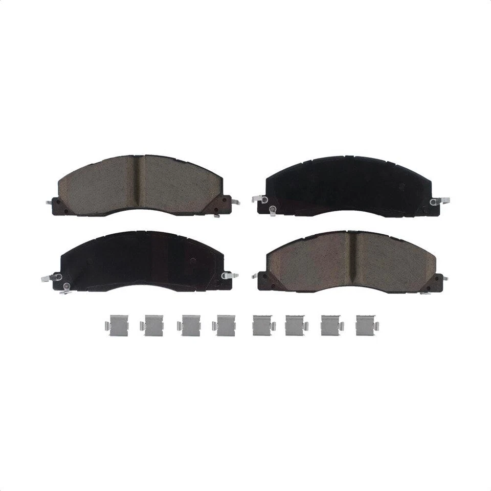 Ceramic Front Brake Pads Rear Shoes Kit for Ram 3500 2500 1500 2011-2018 oe6U — 第 3/4 张图片