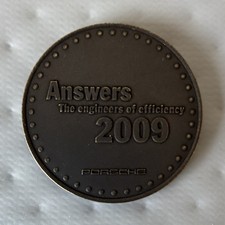 Porsche Medaille/Token 2009 &bdquo;Answers&ldquo; Automobil 911 Carrera 4S