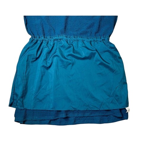 Abito copricostume Cupshe blu stropicciato Dolman con coulisse in vita GRANDE bohemien nuovo con etichette - Foto 11 di 16