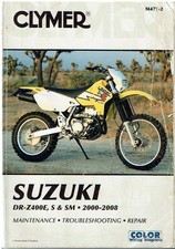 SUZUKI DR-Z400E, DR-Z400S & DR-Z400SM (2000-08) MANUALE RIPARAZIONE PROPRIETARI