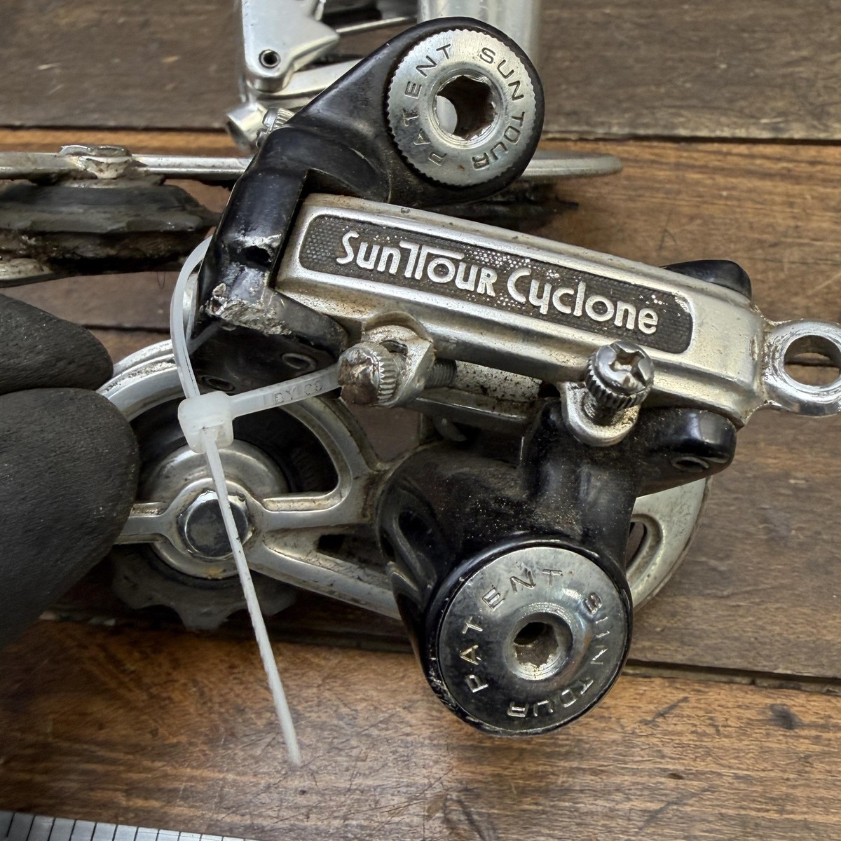 Vintage SunTour Cyclone GT Rear Derailleur Lot Long Cage Hanger