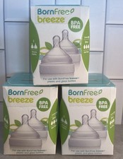 Born Free Breeze Level 3 Fast Flow Silicone Nipple 3m 3-Packs Of 2