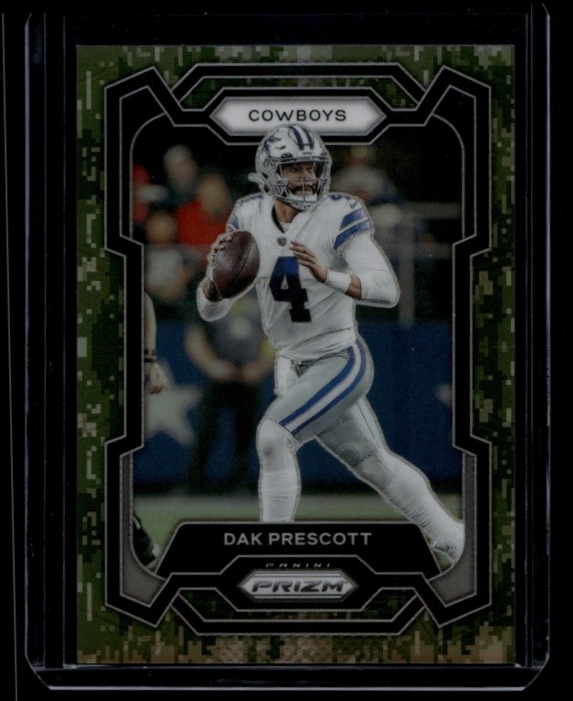 2023 Prizm Football Dak Prescott #73 Forest Camo /15