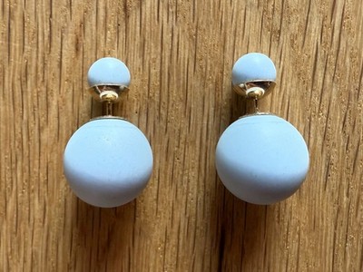 Incredible Dior Tribales earrings, in rare periwinkle blue! NWOT