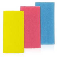 3-Pack Exfoliating Washcloths   Japanese Korean Style Body Scrubber Towels, ...