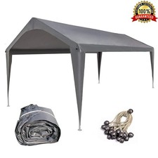 10x20 Ft Carport Waterproof Canopy Cover UV Protection Sun Protection Stability
