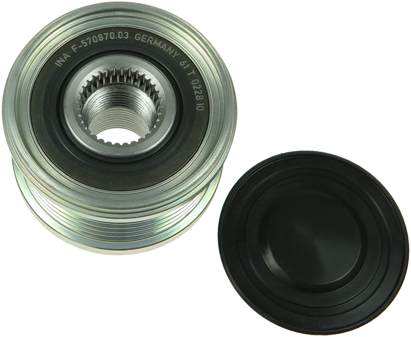 INA Alternator Freewheel Pulley fits Mazda 6 Saloon 6-Groove OAP F-570870