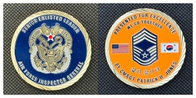 Air Force Inspector General CMSgt Patrick D. Jones Challenge Coin 4#C