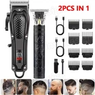 Professional Men Hair Clippers &Barber Clippers and Trimmer Set USB Rechargeable