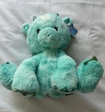 FAO Schwarz Glow Brights Dragon Plush 12" LED Lights with Sound Stuffed Toy Used