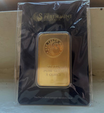 1 oz. Gold Bar - Perth Mint (Swan design, in assay) 99.99% 2850.88 per troy oz