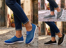 Womens Comfy mesh Slip on Walking Breathable Sneakers Shoes