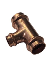 FNW FNW5V3376FFD 3/4" x 3/4" x 1/2" Press Copper Tee