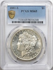 1899 O Morgan Silver Dollar Certified PCGS MS 63, MS63 - PCGS