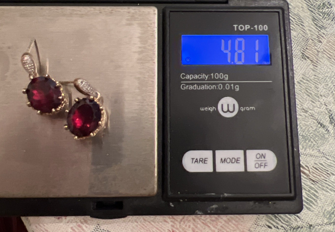 Created Ruby Created diamonds 925 Silver and 10K … - image 1