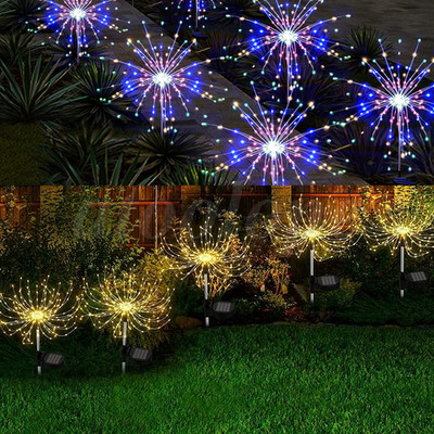 180LED Solar Firework Lights Outdoor Waterproof Path Lawn Garden Christmas light