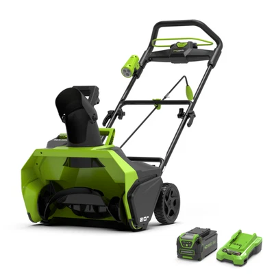 Greenworks 40V Schneefräse + 4Ah Akku – Akku-Schneeräumer – Greenworks GD40ST