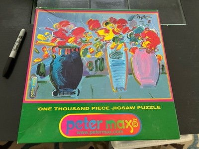 Peter Max 1999 1000 piece puzzle New, Sealed Vases