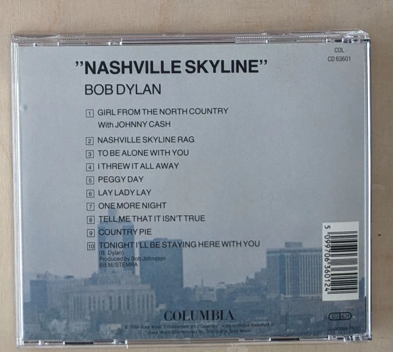 Bob Dylan – Nashville Skyline Columbia CD - Bild 3 von 3