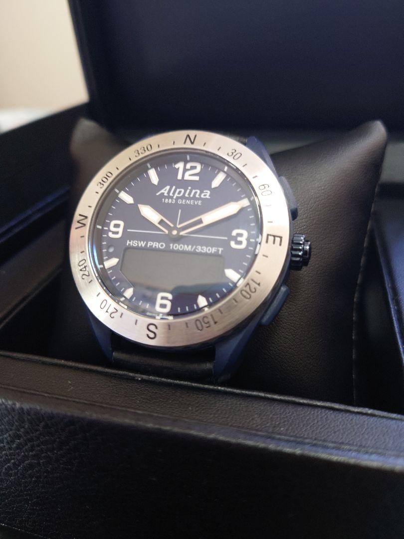 Alpina HSW Pro Men's Watch 100M Waterproof Dark Blue Dial Alpina HSW Pro Men's Watch 100M Waterproof Dark Blue Dial