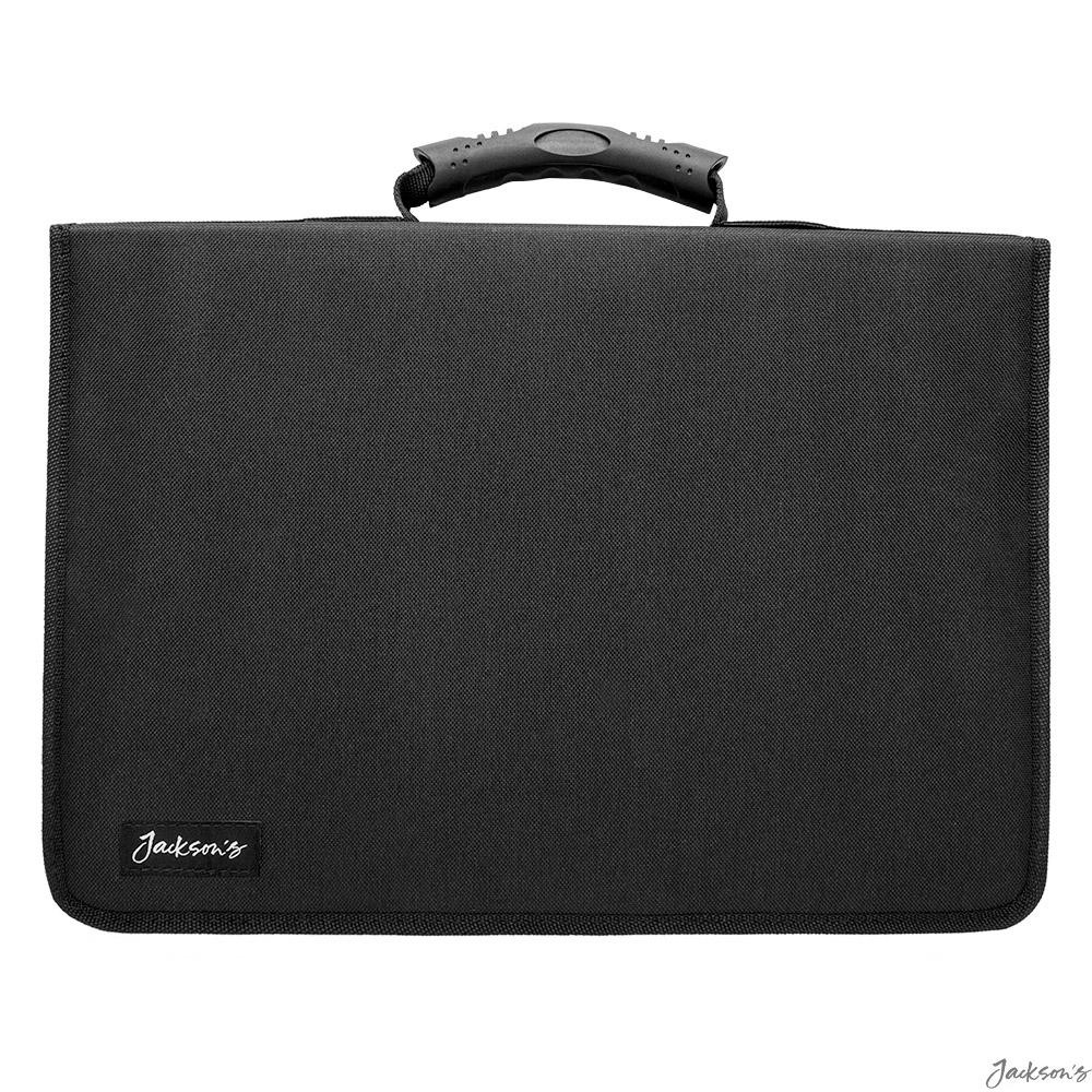 Jackson's : Black Nylon Pencil Case : Holds 120 Standard Pencils : Sturdy wit...