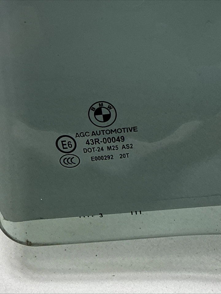 11 12 13 BMW 535xi F10 PUERTA CRISTAL TRASERO IZQUIERDO LADO CONDUCTOR USADO OEM Foto 3 de 4