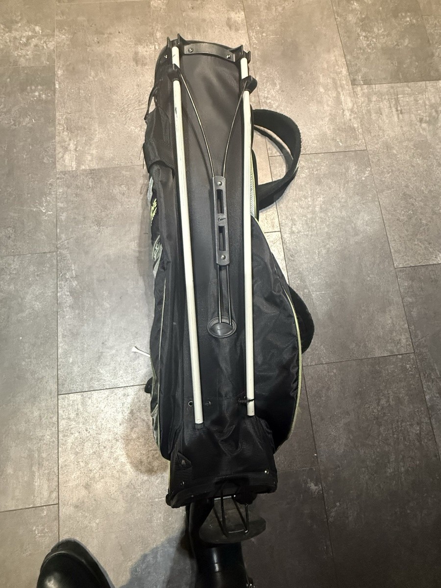 Nike Extreme Sport Golf Carry Bag Gray and Lime Green 8 Way