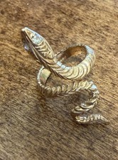 14K yellow Gold  Scrap or wearable ring, Snake, 7.4 grams