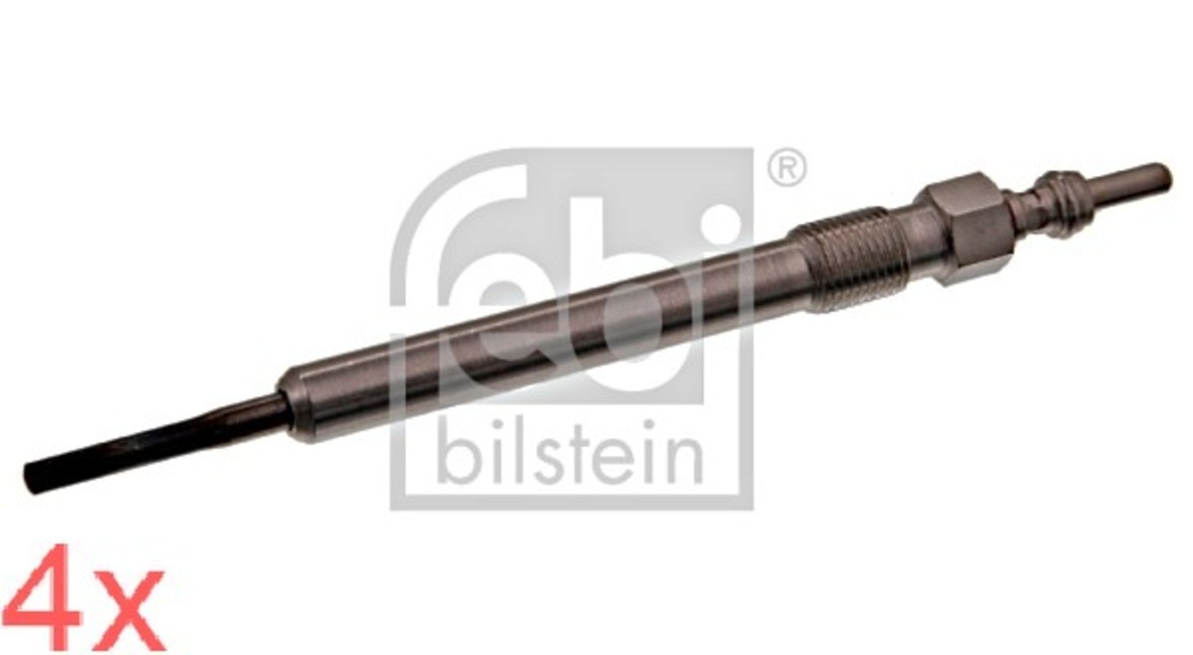 4 X FEBI Glow Plug 1.6 2.0 TDI CR AUDI A1/3/4/5/6 VW GOLF 6 7 PASSAT 03L963319