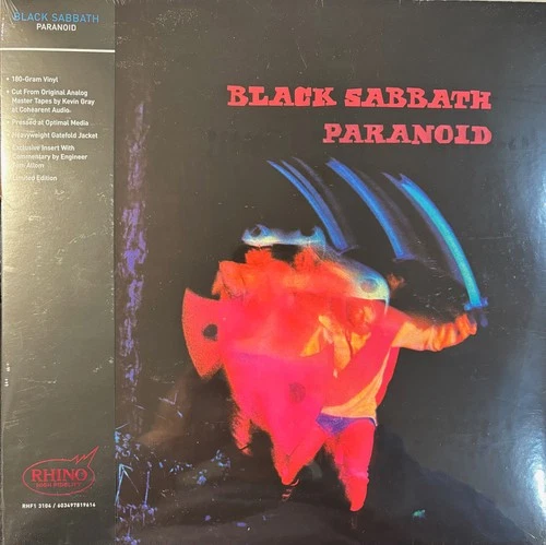 BLACK SABBATH PARANOID Rhino High Fidelity Unnumbered 180g VINYL AAA FREE SHIP